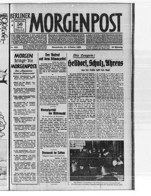 Berliner Morgenpost vom 21.10.1933
