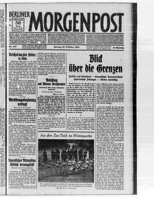Berliner Morgenpost vom 27.10.1933