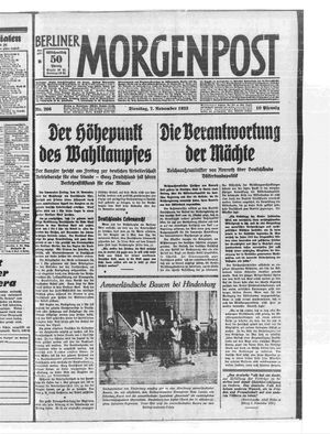 Berliner Morgenpost vom 07.11.1933