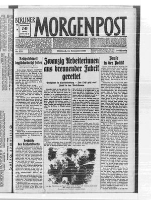 Berliner Morgenpost on Nov 15, 1933