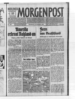 Berliner Morgenpost on Nov 18, 1933