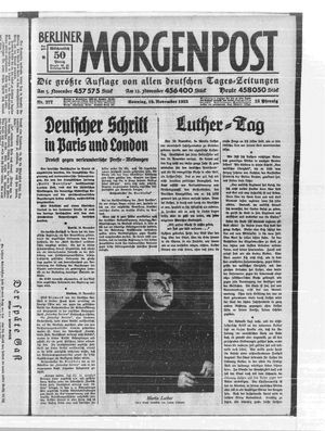 Berliner Morgenpost vom 19.11.1933