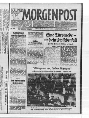 Berliner Morgenpost vom 22.11.1933