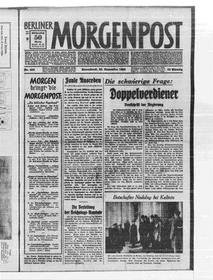 Berliner Morgenpost vom 25.11.1933