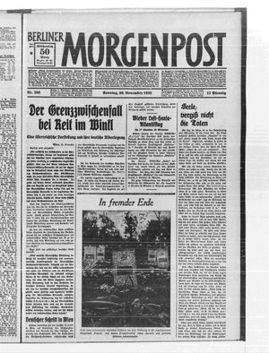 Berliner Morgenpost vom 26.11.1933