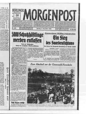 Berliner Morgenpost vom 08.12.1933