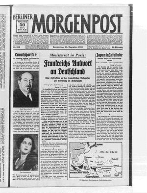 Berliner Morgenpost vom 28.12.1933