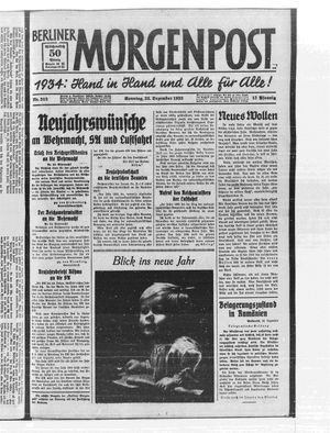 Berliner Morgenpost vom 31.12.1933