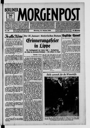 Berliner Morgenpost vom 14.01.1934