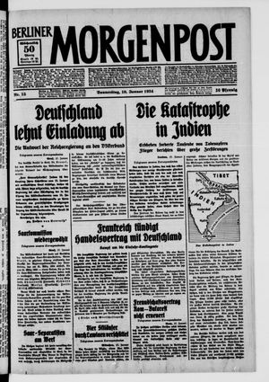 Berliner Morgenpost vom 18.01.1934
