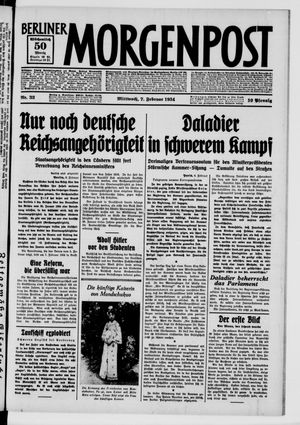 Berliner Morgenpost vom 07.02.1934