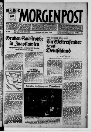 Berliner Morgenpost vom 22.04.1934