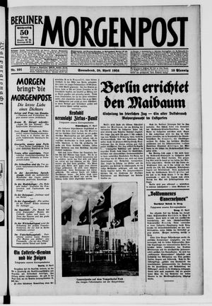 Berliner Morgenpost vom 28.04.1934