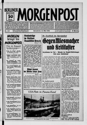 Berliner Morgenpost vom 12.05.1934