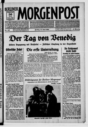 Berliner Morgenpost vom 15.06.1934