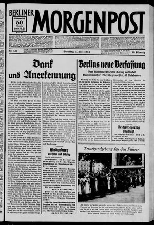 Berliner Morgenpost vom 03.07.1934