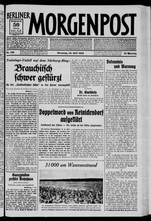 Berliner Morgenpost vom 10.07.1934