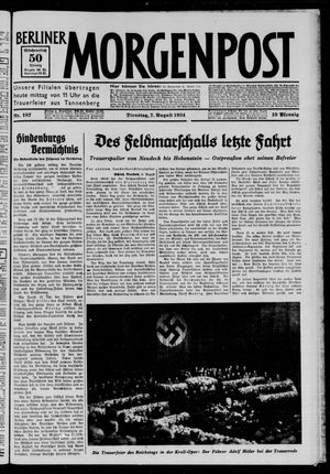 Berliner Morgenpost vom 07.08.1934