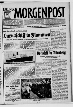 Berliner Morgenpost vom 09.09.1934
