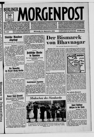 Berliner Morgenpost vom 12.09.1934
