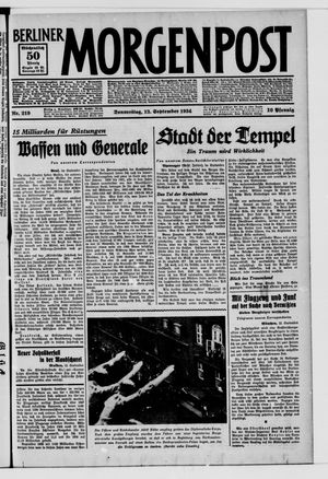 Berliner Morgenpost vom 13.09.1934