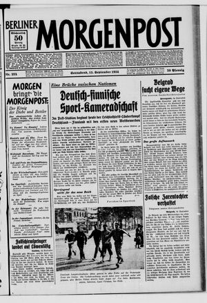 Berliner Morgenpost vom 15.09.1934