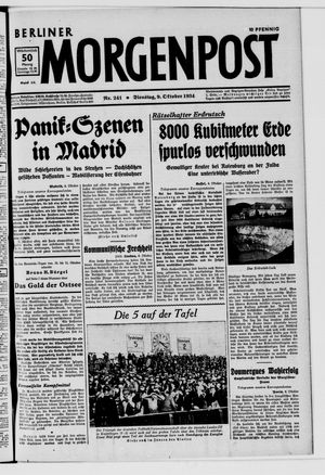 Berliner Morgenpost vom 09.10.1934