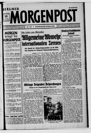Berliner Morgenpost vom 20.10.1934