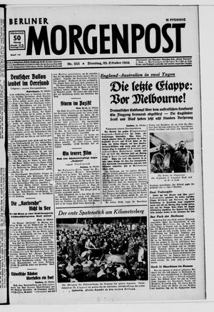Berliner Morgenpost vom 23.10.1934