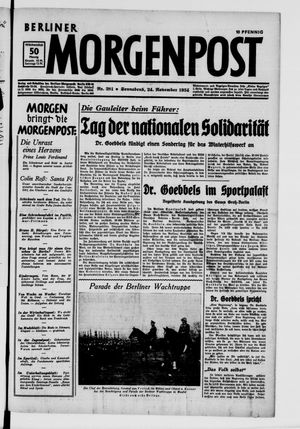Berliner Morgenpost vom 24.11.1934