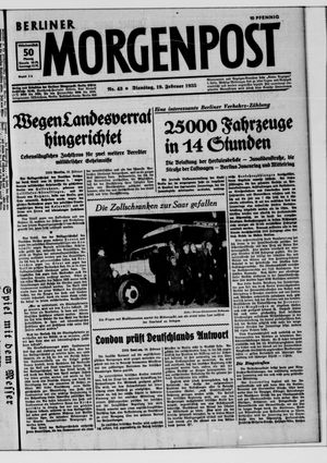 Berliner Morgenpost vom 19.02.1935