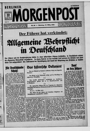 Berliner Morgenpost vom 17.03.1935