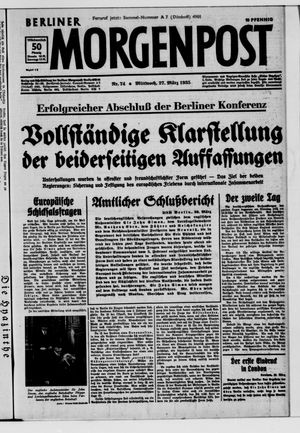 Berliner Morgenpost vom 27.03.1935