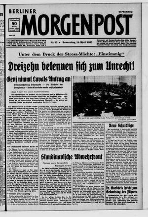 Berliner Morgenpost vom 18.04.1935