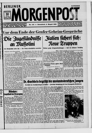 Berliner Morgenpost vom 03.08.1935