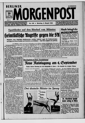 Berliner Morgenpost vom 04.08.1935