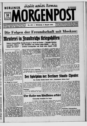 Berliner Morgenpost vom 07.08.1935