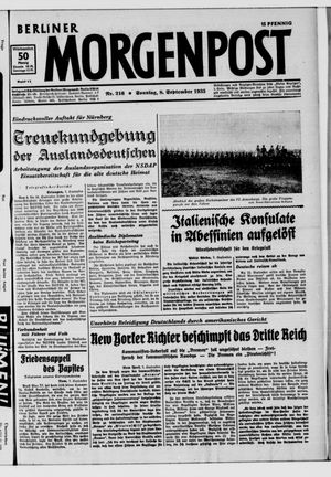 Berliner Morgenpost vom 08.09.1935