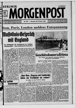 Berliner Morgenpost vom 20.10.1935