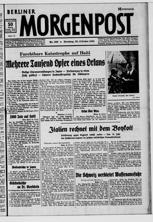 Berliner Morgenpost vom 29.10.1935