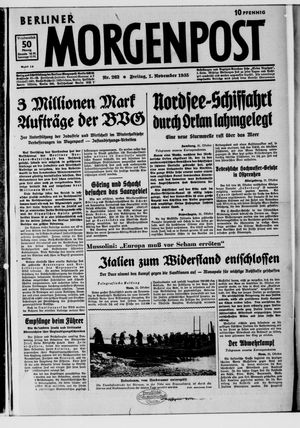 Berliner Morgenpost vom 01.11.1935