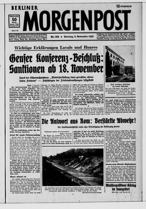 Berliner Morgenpost vom 03.11.1935