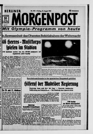 Berliner Morgenpost vom 14.08.1936