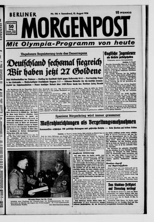 Berliner Morgenpost vom 15.08.1936