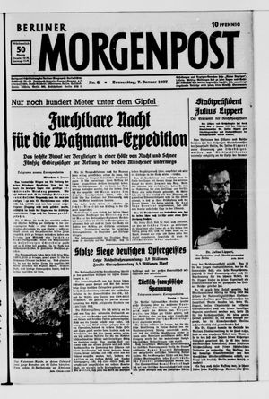 Berliner Morgenpost vom 07.01.1937
