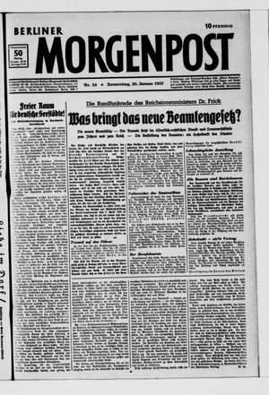 Berliner Morgenpost vom 28.01.1937