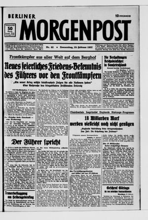 Berliner Morgenpost vom 18.02.1937
