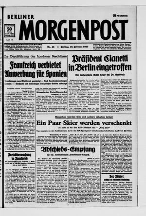 Berliner Morgenpost on Feb 19, 1937