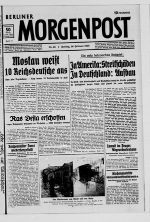 Berliner Morgenpost on Feb 26, 1937