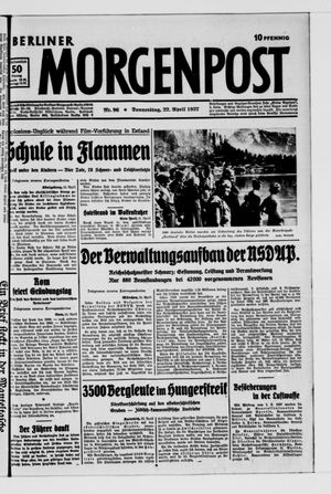 Berliner Morgenpost on Apr 22, 1937